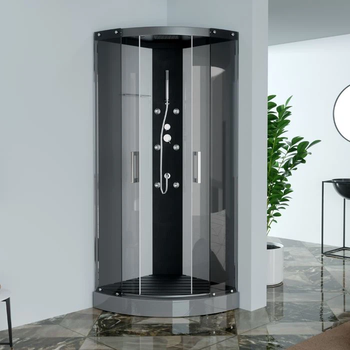 דלתות הזזה בקתות מקלחת הידרומסאז' Quadrant